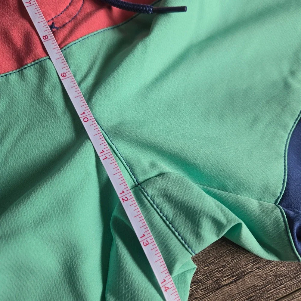Vineyard Vines Mens Colorblock Board Shorts Pink Blue Turquoise Size 35